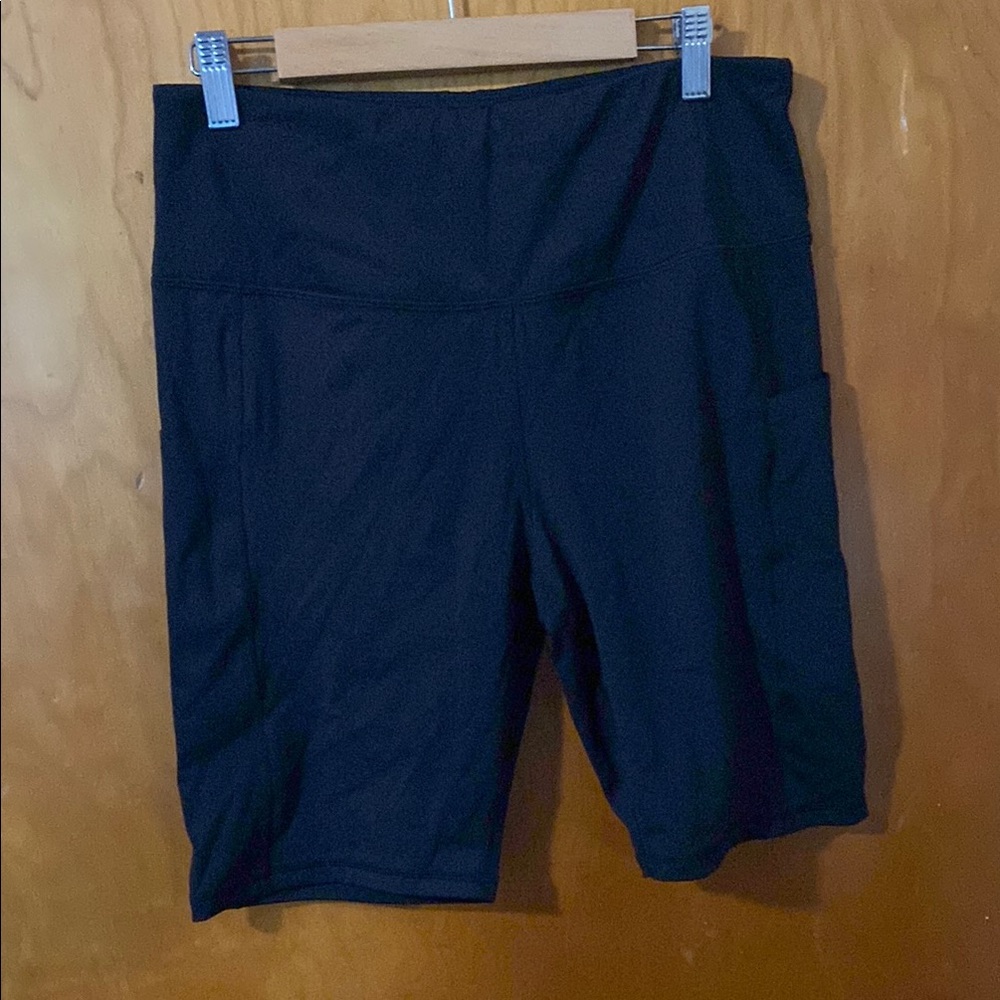 Women's Promover Black Biker Shorts XL nylon and spandex
